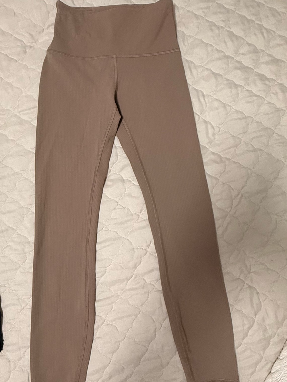 lululemon athletica High-Rise Ribbed Leggings - Taupe Brown